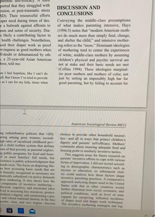 Find 3 Sub Points That The Author Makes To Support The Main Argument A B What Type Of Research Methods Is The Author 9