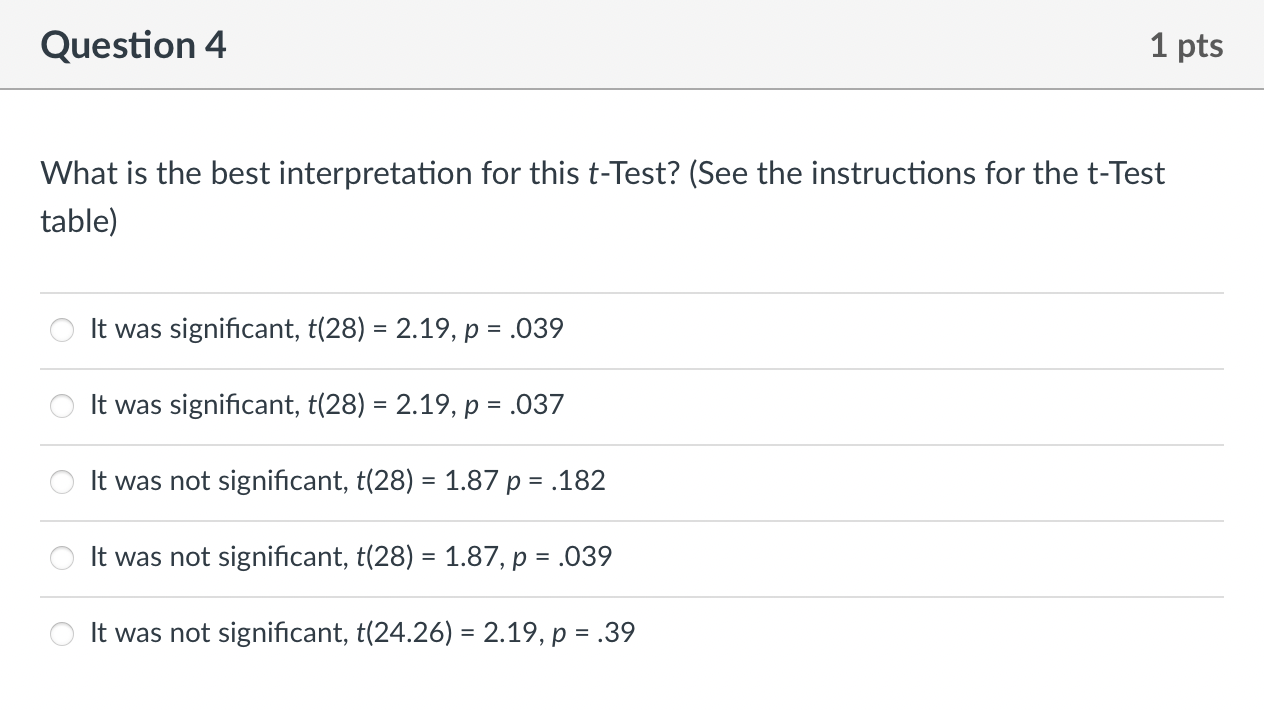 Condition 1 Scores Condition 2 Scores 5 6 7 3 5 7 6 4 6 5 7 4 8 4 2 5 4 5 8 4 4 6 6 3 9 6 7 4 9 7 Column Mean 5 6 6 4 Co 1