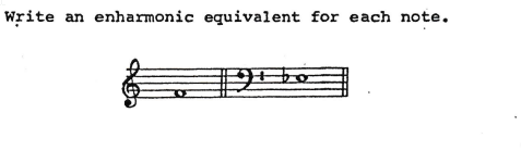 Write An Enharmonic Equivalent For Each Note 1