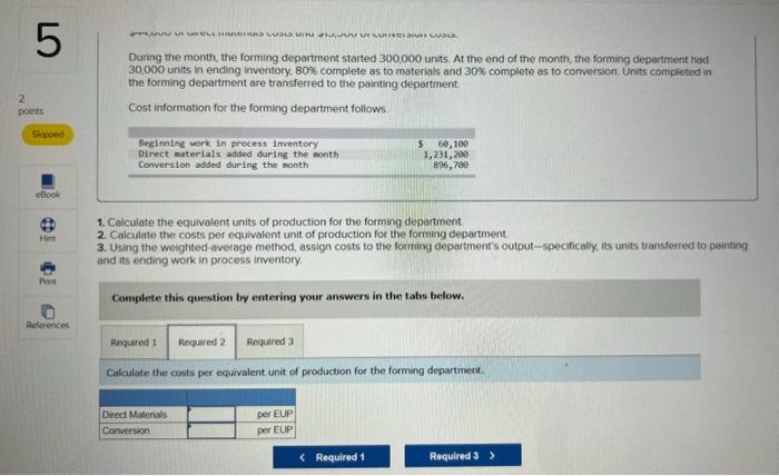 5 2 Points Spoed Required Information The Following Information Applies To The Questions Displayed Below Fields Company 3