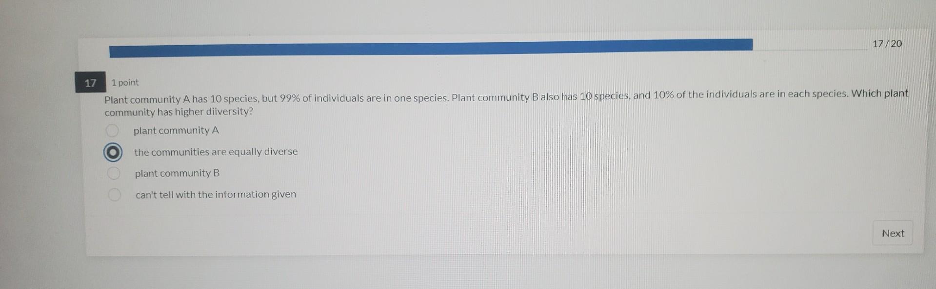 20 1 Point What Is The Environment Cultural Factors Oooo Biotic Factors Abiotic Factors All Of The Other Answers You 4