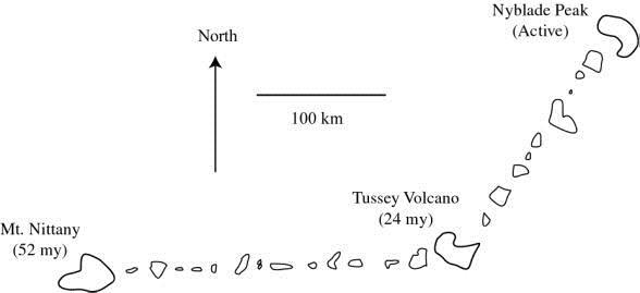 Mt Nittany 52 My North 0 100 Km Tussey Volcano 24 My D000010010 Nyblade Peak Active Ooo Do Doo Bo Ga D 1