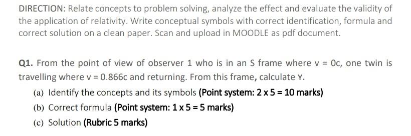 Direction Relate Concepts To Problem Solving Analyze The Effect And Evaluate The Validity Of The Application Of Relati 1