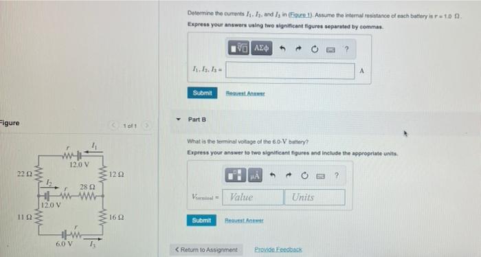 Figure 22 12 1192 H Ww 12 0 V 28 42 Www 12 0 V W 6 0 V 1 1011 3 1292 1642 Y Determine The Currents 1 Is And I In F 1