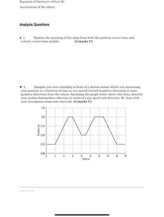 Driving Question Objective How Are The Graphs Of Position Versus Time Velocity Versus Time And Acceleration Versus T 6