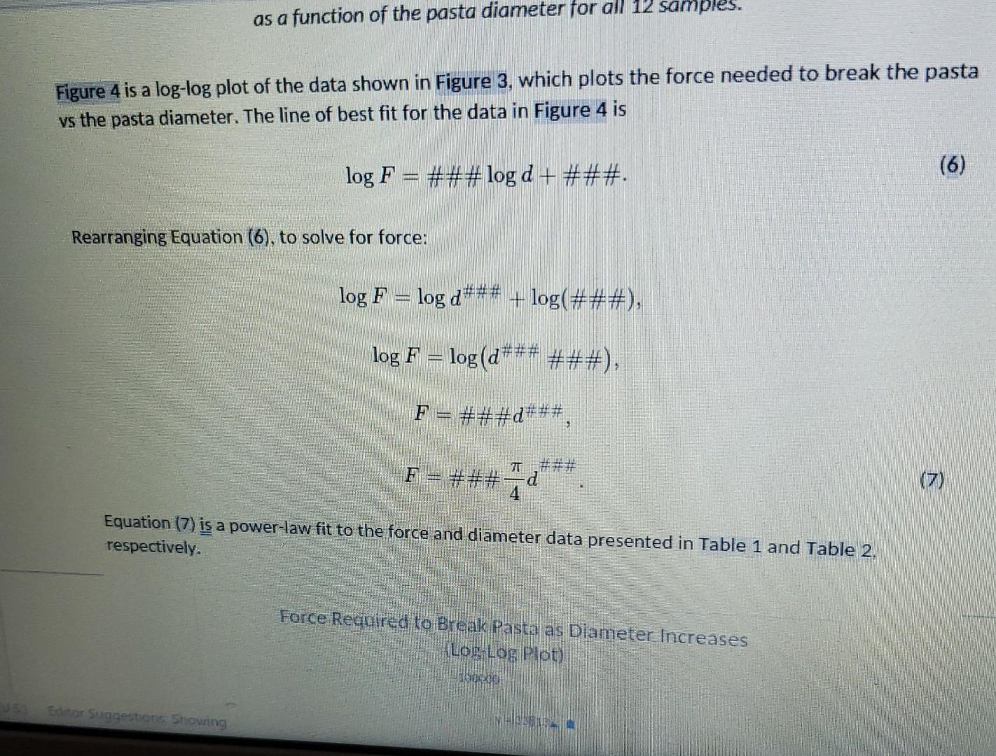 Sample Number Area M Bucket Shot Weight N Force On Pasta N Sample Number Area M Bucket Shot Weight N 1 E 3
