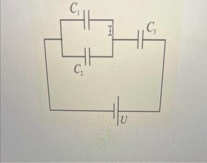7 In The Circuit Below Find The Total Capacitance The Charge On 3 And The Voltage On 2 If The Total Voltage Is 12 3