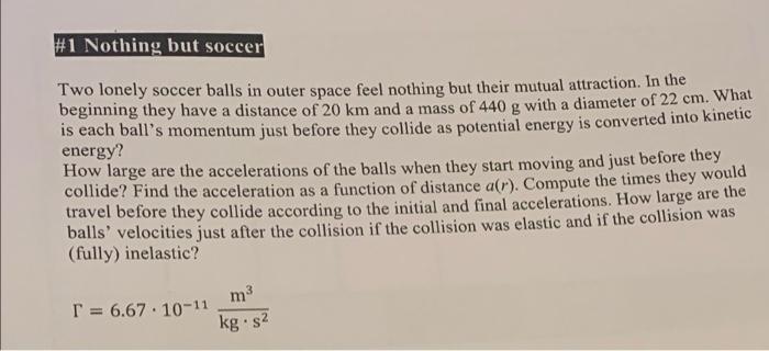 1 Nothing But Soccer Two Lonely Soccer Balls In Outer Space Feel Nothing But Their Mutual Attraction In The Beginning 1