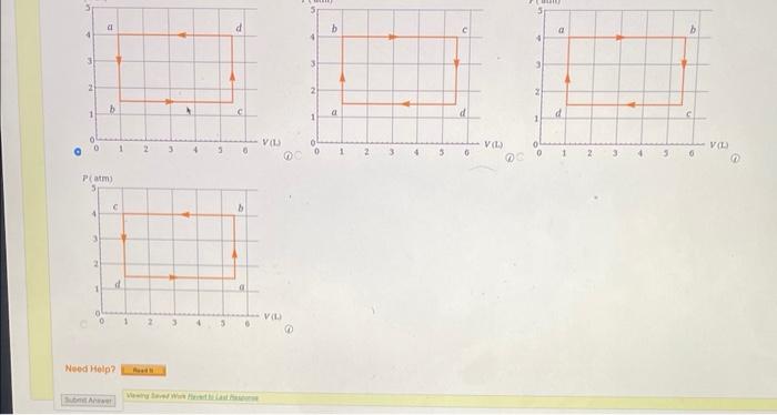 A Sample Of Gas Initially With A Volume Of 1 0 L Undergoes A Thermodynamic Cycle Find The Work Done By The Gas On Its 2