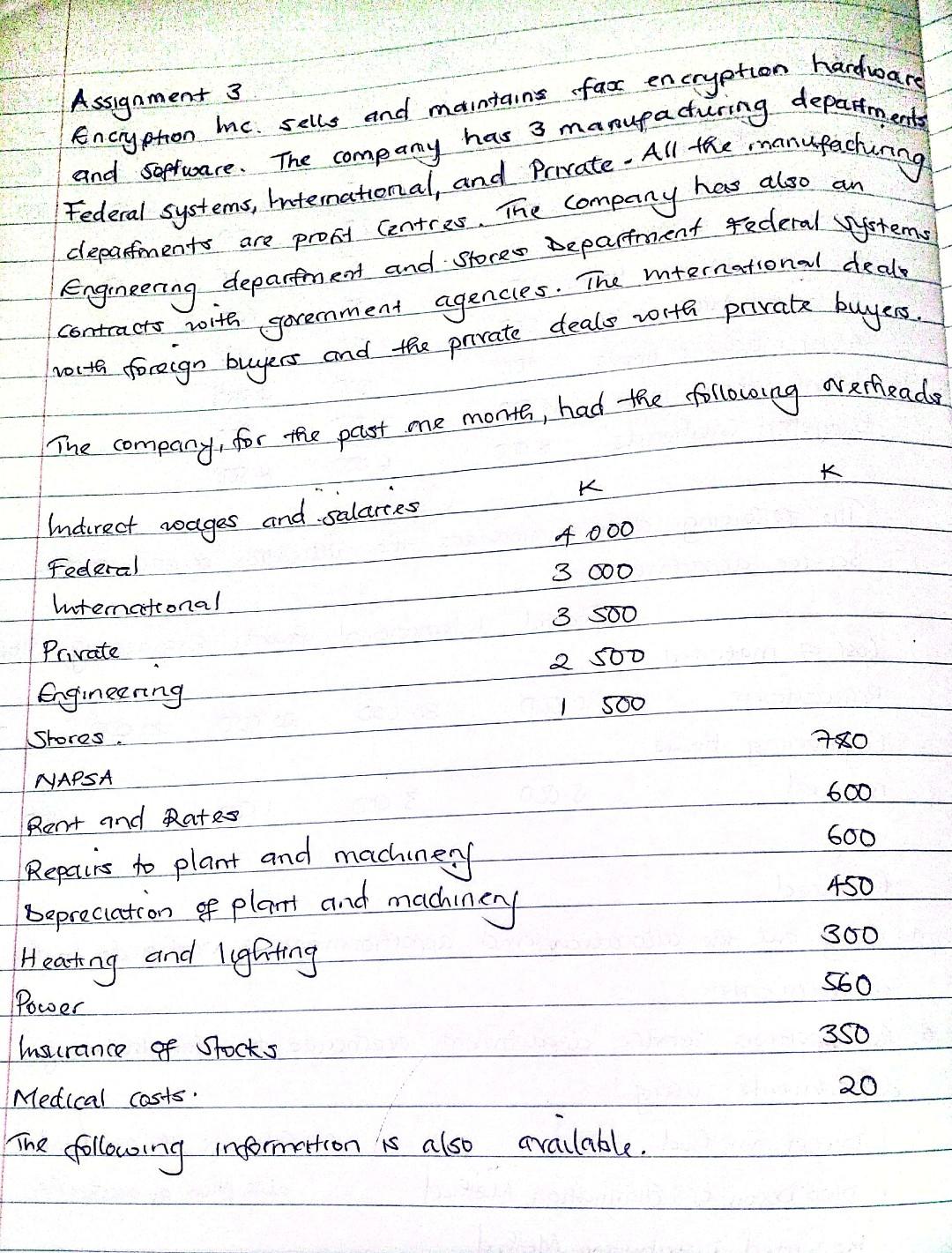 Departments Has Also An Assignment 3 Encryption Inc Sells And Maintains Far En Cryption Hardware And Software The Comp 1