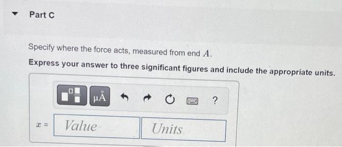 Replace The Loading Acting On The Beam Shown In Figure 1 By A Single Resultant Force Take F 450 N F 300 N And 3