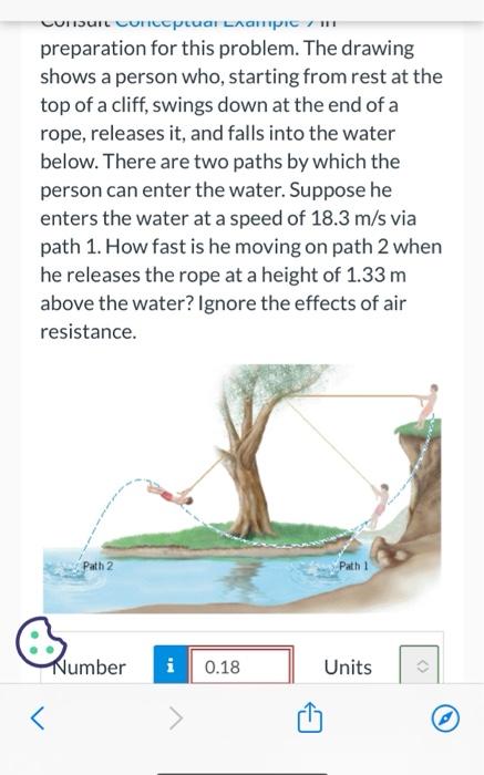 Conbart Conceptual Lxampics In Preparation For This Problem The Drawing Shows A Person Who Starting From Rest At The T 1
