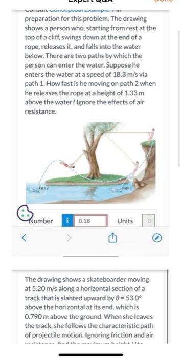 Sunburt Compivor Lagi M Preparation For This Problem The Drawing Shows A Person Who Starting From Rest At The Top Of A 1