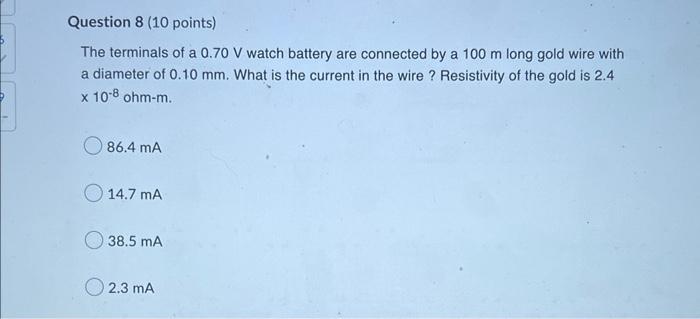 Question 7 10 Points The 90 Mf Capacitor In A Defibrillator Unit Supplies An Average Of 6500 W Of Power To The Chest O 2