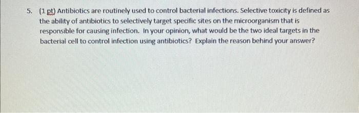 1 1 5 Pt Complete The Following Table With The Choices Given To You Organisms Bacterial Viruses Eukaryote Nature Of 3