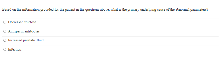 The Following Results Were Obtained On A Semen Analysis 1