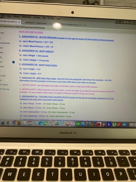 Edt View Hatory Ho Are You Data 2022 Arn Laccd Edu Courses 192815 Quizzes 1495754 Take Data For Joey Cindy C Assig 1
