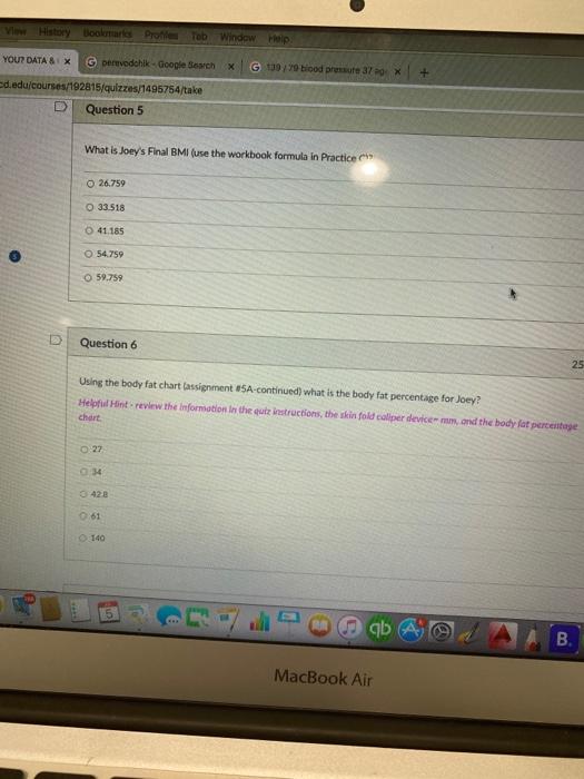 R2022 Arn Laccd Edu Courses 192815 Quizzes 1495754 Take Data For Joey Cindy C Assignment 1 Blood Pressure Prepare 2