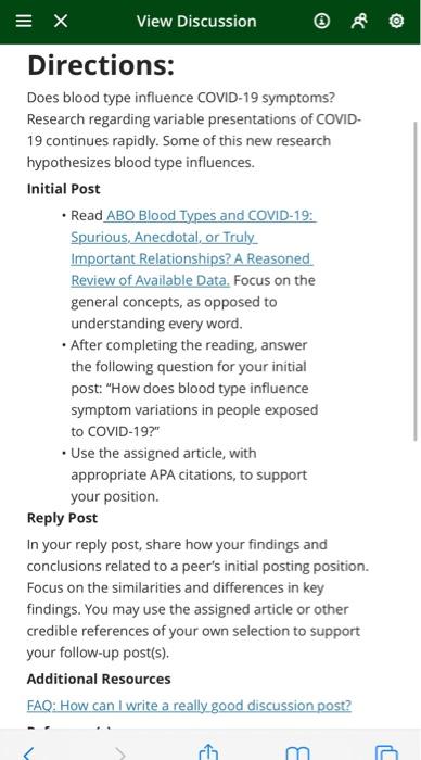 X Directions Does Blood Type Influence Covid 19 Symptoms Research Regarding Variable Presentations Of Covid 19 Contin 1