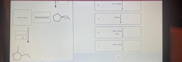 Draw The Missing Products And Or Reagents In The Following Multistep Synthesis Select To Draw Naoch3 Ch3oh At Select T 5