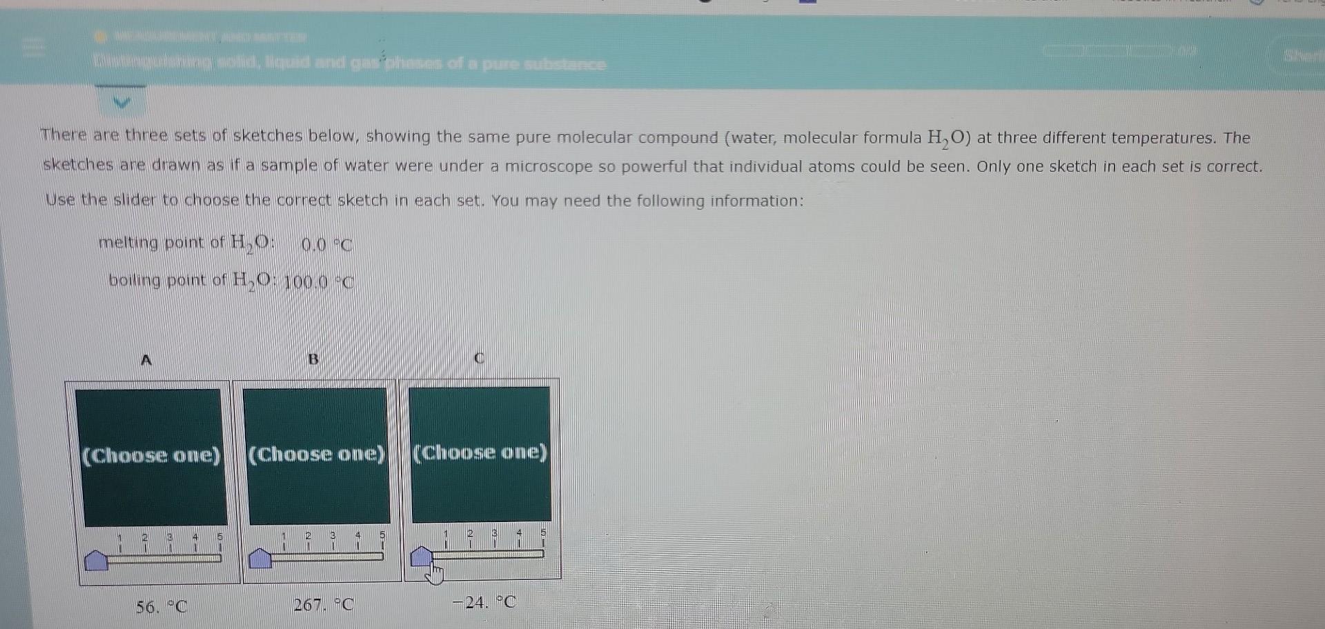 Holid Liquid And Gas Phases Of A Pure Substance There Are Three Sets Of Sketches Below Showing The Same Pure Molecular 1
