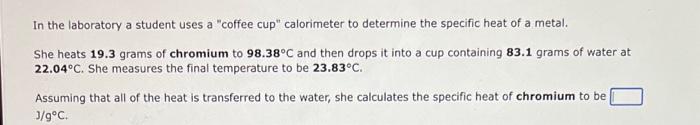 An Electric Range Burner Weighing 693 0 Grams Is Turned Off After Reaching A Temperature Of 497 6 C And Is Allowed To C 3