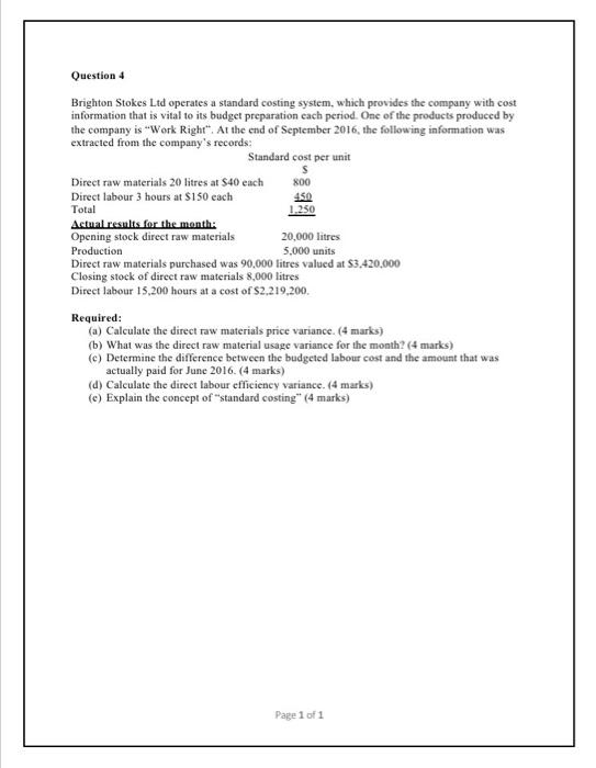 Question 1 At The End Of March 2016 Carlos Manufacturing Company Ltd Was In Overdraft At The Bank To The Extent Of 540 5