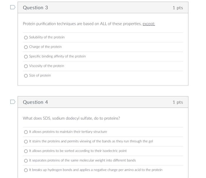 Question 1 The Following Statements About Beta Sheets Are True Except Parallel Sheets Are More Extended Than Alpha Hel 2