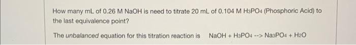 A 20 0 Ml Solution Of Strontium Hydroxide Sr Oh 2 Is Placed In A Flask And A Drop Of Indicator Is Added The Solution 3