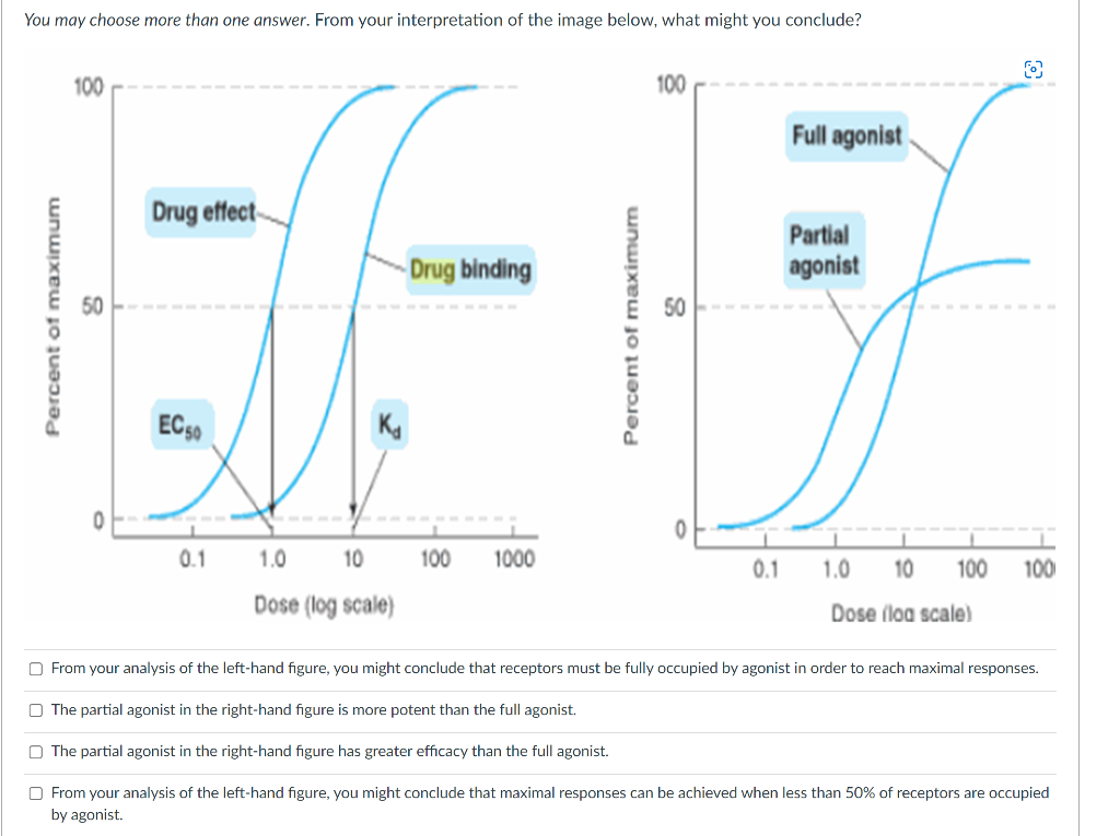 You May Choose More Than One Answer From The Data In The Previous Question Which Receptor Binding Drug S Is Are Full 3