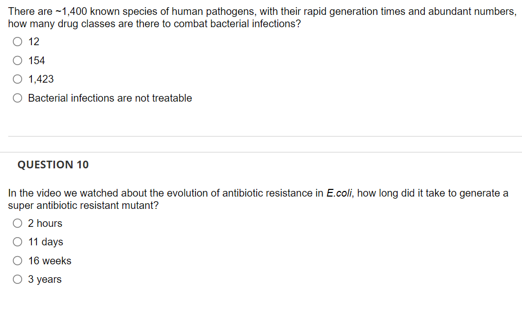 There Are 1 400 Known Species Of Human Pathogens With Their Rapid Generation Times And Abundant Numbers How Many Drug 1