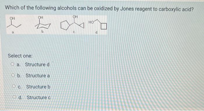 Which Of The Following Alcohols Is A Secondary Alcohol Select One O A 3 Methyl 2 Pentanol O B 2 Methyl 2 Pentanol O 4