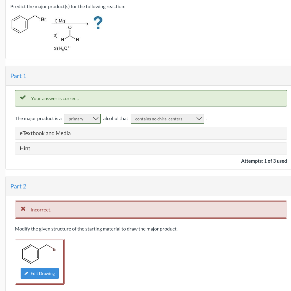 X Your Answer Is Incorrect What Is The Correct Sequence Of Arrow Pushing Events In The Following Mechanism 5 8 820 H 2