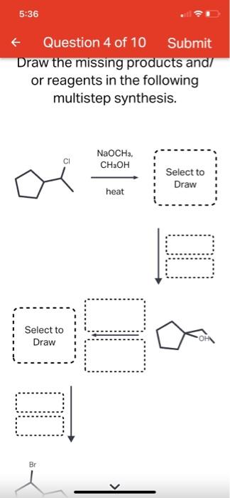 5 33 Question 10 Of 10 Submit Alkynes Do Not Readily React With Chci 3 In The Presence Of T Buok To Form Cyclopropene Ri 8