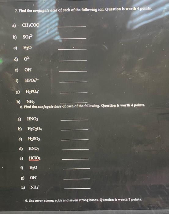 Chemical Equilibrium 1 Write The Equilibrium Expression For Kc For The Following Reactions Question Is Worth 9 Points 3