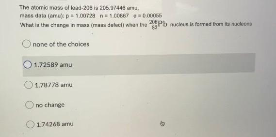 The Mass Defect Is 0 11519 Amu When One Nitrogen 14 Nucleus Is Formed What Is The Binding Energy Per Nucleon For Nitrog 3