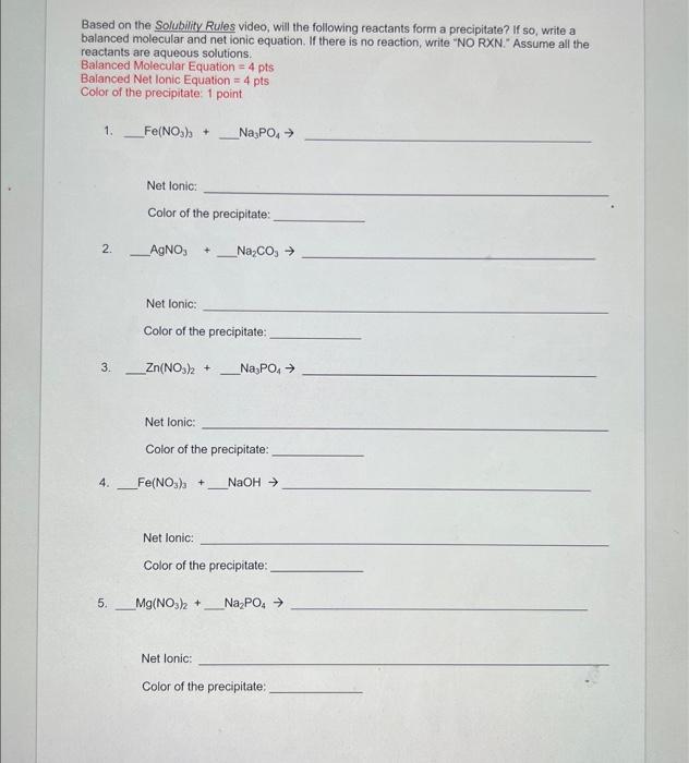 Chm 111 Learning Objectives Students Will Be Able To 1 Predict The Product Of Various Chemical Reactions 2 Use So 2