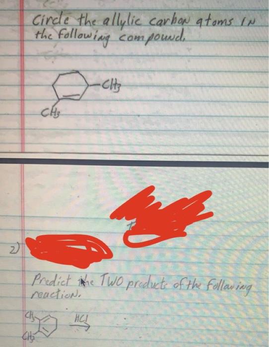 7 6pts Predict The Reagents Needed Show Each Step Of The Reaction Chch Ch H C C Ch Ch Ch Ch Ch Ch 2 Circle 2