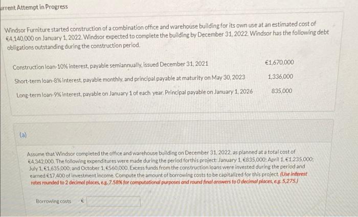 Windsor Furniture Started Construction Of A Combination Office And Warehouse Building For Its Own Estimated 64 140 000 O 2
