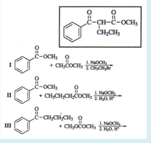 Which Of The Following Reactions Can Be Used To Synthesize The Beta Ketoester Shown 1