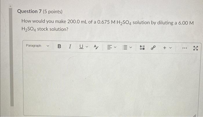 Question 3 4 Points A Solution Contains 15 7 G Of Nano3 In 1 Liter What Is The Molarity Of The Nano3 Solution Paragr 5