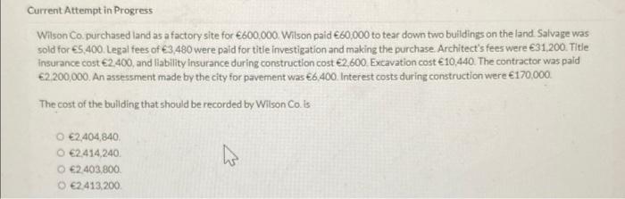 Current Attempt In Progress Wilson Co Purchased Land As A Factory Site For 600 000 Wilson Paid 60 000 To Tear Down Tw 1