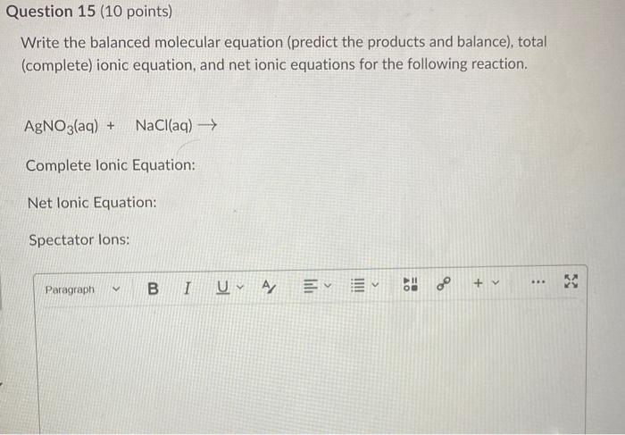 Question 14 6 Points How Many Mls Of 0 275 M H So4 Are Needed To React With 100 Ml Of 0 360 M Naoh The Balanced Chem 2