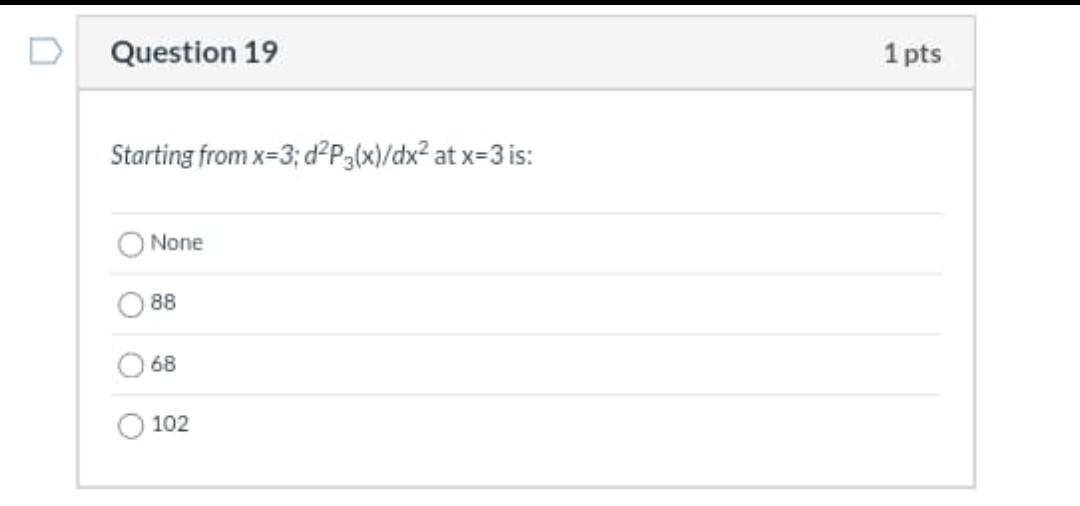 Question 15 1 Pts Given F X 7 2 Sin 1x Defined Over The Interval 0 6 Where H 1 Use N G F Interpolation To 5