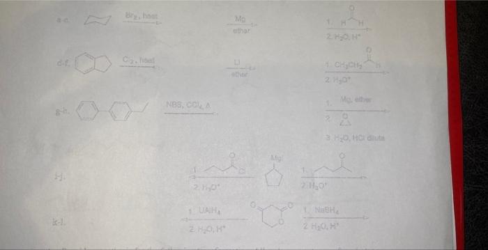 Predict The Major Organic Product Of Each Of The Following Reactions Or Provide The Reagent S Needed To Complete The Tr 4