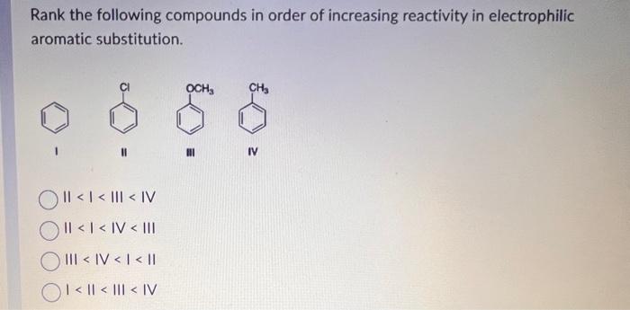 Rank The Following Dienophile In Order Of Increasing Reactivity In A Diels Alder Reaction Listing The Least Reactive Fi 2