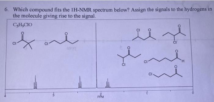 2 How Many Signals Peaks Would You See In The Fully Decoupled 13c Nmr Spectrum For Each Of Following Molecules I E 4