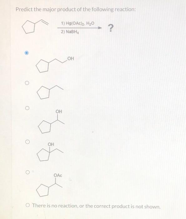 12 4 Preparation Of Alcohols Via Reduction Is The Reaction Shown An Oxidation Reduction Or Neither Ho O Oxidation O N 6