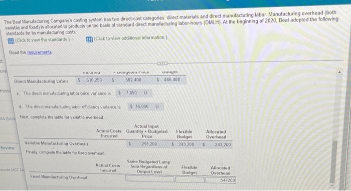 The Best Manufacturing Company S Costing System Has Two Direct Cost Categories Direct Materials And Direct Manufacturing 3