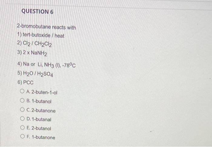 Question 7 Choose The Correct Final Major Product For 1 2 Epoxypropane Reacts With 1 Ethoxide Ion 2 Ethanol Oa 2 Etho 2